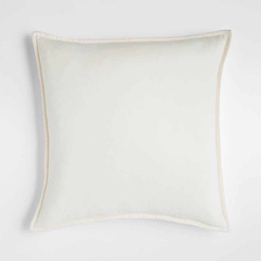 Cognac 20 Washed Organic Cotton Velvet Pillow Cover + Reviews